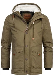 Indicode Winterjacke INCrossing Braun/Khaki/Dunkelgrün