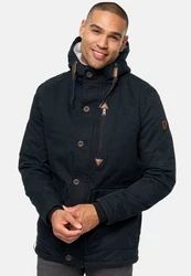 Indicode Winterjacke INCrossing Dunkelblau/Blau/Hellblau