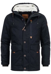 Indicode Winterjacke INCrossing Dunkelblau/Blau/Hellblau