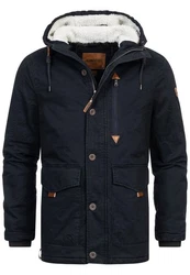 Indicode Winterjacke INCrossing Dunkelblau/Blau/Hellblau