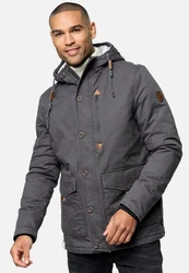 Indicode Winterjacke INCrossing Dunkelgrau/Grau/Khaki