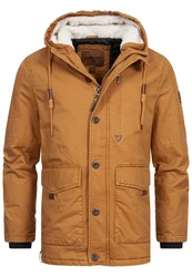Indicode Winterjacke INCrossing Braun/Orange/Beige