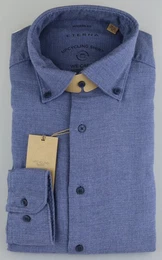 Klassische Bluse MODERN FIT UPCYCLING SHIRT Langarm Hemd jeansblau 2389-17-VS74