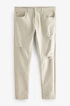 Next Jeansrock mit Rissen - Skinny Fit Khaki