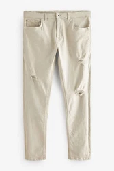 Next Jeansrock mit Rissen - Skinny Fit Khaki