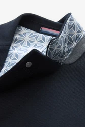 Next Sakko Slim Fit aus strukturiertem Jersey Dunkelblau/Hellblau/Blau/Grau