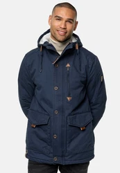 Indicode Winterjacke INCrossing Dunkelblau/Hellblau/Blau