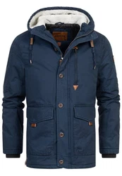 Indicode Winterjacke INCrossing Dunkelblau/Hellblau/Blau