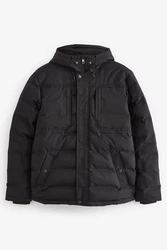 Next Steppjacke im Utility-Look (1-St) Schwarz