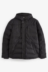Next Steppjacke im Utility-Look (1-St) Schwarz