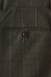 Next Anzughose Signature Empire Mills Anzug im Tailored Fit Dunkelgrün/Khaki/Grün