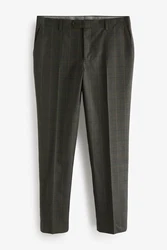 Next Anzughose Signature Empire Mills Anzug im Tailored Fit Dunkelgrün/Khaki/Grün