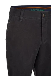 Club of Comfort Chinohose Garvey Chino/Flat Front Dunkelgrau/Schwarz/Khaki