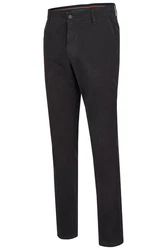 Club of Comfort Chinohose Garvey Chino/Flat Front Dunkelgrau/Schwarz/Khaki