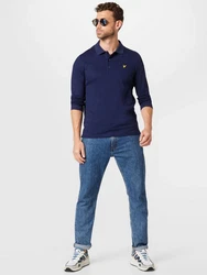 Lyle & Scott Langarmshirt Blau/Dunkelblau