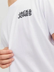 JACK & JONES Herren Jjecorp Logo Tee O-Neck Noos T-Shirt Grau/Weiß/Beige/Hellblau