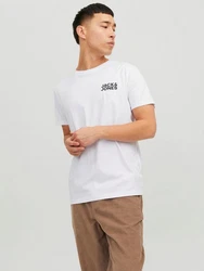 JACK & JONES Herren Jjecorp Logo Tee O-Neck Noos T-Shirt Grau/Weiß/Beige/Hellblau