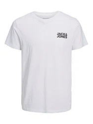 JACK & JONES Herren Jjecorp Logo Tee O-Neck Noos T-Shirt Grau/Weiß/Beige/Hellblau