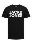 JACK & JONES Herren Jjecorp Logo Tee O-Neck Noos T-Shirt Schwarz/Hellblau JACK & JONES Herren Jjecorp Logo Tee O-Neck Noos T-Shirt Schwarz/Hellblau