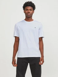 JACK & JONES T-Shirt JJEPaulos Hellblau/Blau/Grau/Weiß