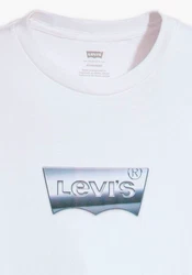 Levi's Rundhalsshirt GRAPHIC CREWNECK TEE Weiß/Hellblau/Creme