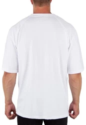 Reichstadt Oversize-Shirt mit Stitching auf der Brust Weiß