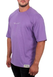 Reichstadt Oversize-Shirt mit Stitching auf der Brust Hell Lila