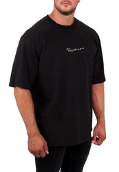 Reichstadt Oversize-Shirt mit Stitching auf der Brust Schwarz