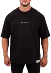 Reichstadt Oversize-Shirt mit Stitching auf der Brust Schwarz