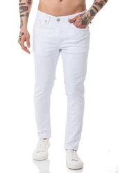 Redbridge Jeans Hose Slim Fit Denim Pants Basic Weiß