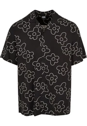 Kurzarmhemd Herren Viscose AOP Resort Shirt (1-tlg)