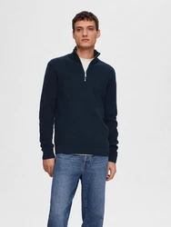 SELECTED HOMME Strickpullover SLHDane Dunkelblau/Blau