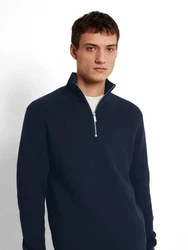 SELECTED HOMME Strickpullover SLHDane Dunkelblau/Blau