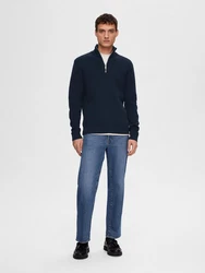 SELECTED HOMME Strickpullover SLHDane Dunkelblau/Blau