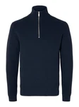 SELECTED HOMME Strickpullover SLHDane Dunkelblau/Blau