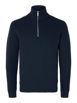 SELECTED HOMME Strickpullover SLHDane Dunkelblau/Blau