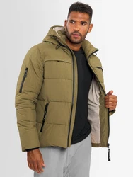 Alessandro Salvarini Winterjacke ASDiego Dunkelgrün/Khaki/Beige