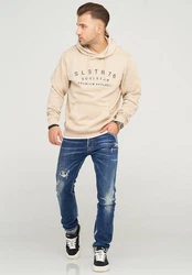SOULSTAR Kapuzensweatshirt NIZZA Gelb/Beige/Hellblau/Braun/Khaki