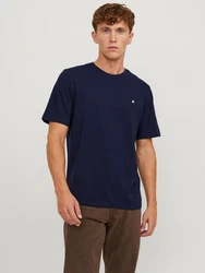 JACK & JONES T-Shirt JJEPaulos Dunkelblau