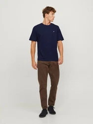 JACK & JONES T-Shirt JJEPaulos Dunkelblau