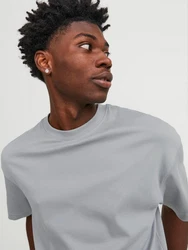 Jack & Jones T-Shirt JJEUrban Edge Grau/Hellgrau/Beige/Khaki/Braun