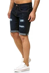 Indicode Shorts KADEN HOLES Dunkelblau/Blau/Schwarz
