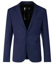 Drykorn Anzugsakko regular fit Dunkelblau/Blau