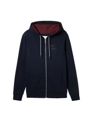 TOM TAILOR Hoodie ZIP BASIC Dunkelblau