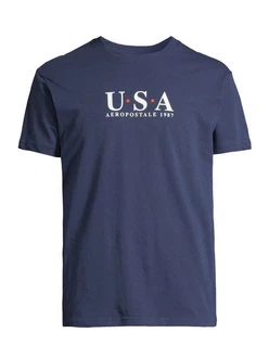 AROPostale T-Shirt navy/rot/wei AROPostale T-Shirt navy/rot/wei