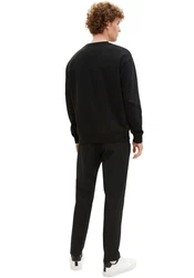 TOM TAILOR DENIM Hose Schwarz/Grün