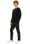 TOM TAILOR DENIM Hose Schwarz/Grün