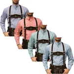 German Wear Trachtenhemd mit Stehkragen für Trachtenlederhosen (GW120) GW120x-SK