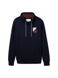 TOM TAILOR Sweatshirt PRINTED SNOOD 