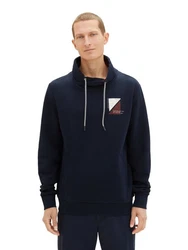 TOM TAILOR Sweatshirt PRINTED SNOOD 